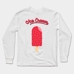 Ice Cream Black Pink Long Sleeve T-Shirt